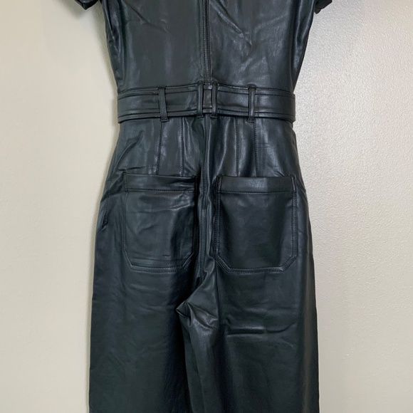 Anthropologie The Colette Weekend Jumpsuit by Maeve: Faux-Leather Edition - Picture 15 of 16